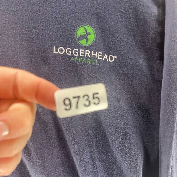 Logerhead Apparel Shirt Adult Medium Blue Southern Nesting Grounds Cotton Logo - Picture 11 of 11